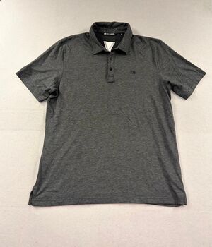 Travis Mathew The Zinna Men’s Polo Heather Black XL